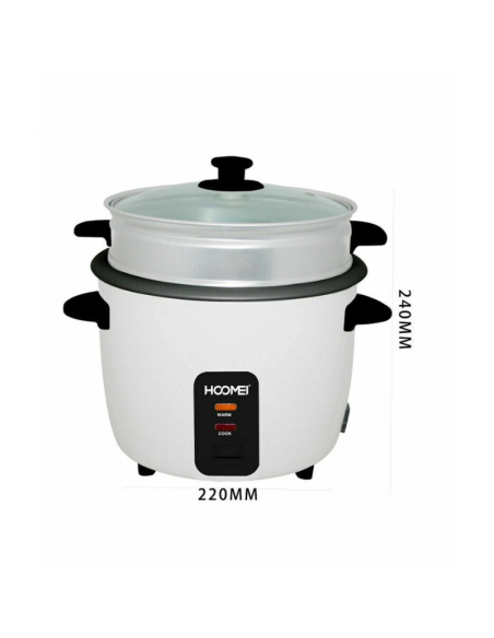 Cuoci Riso Elettrico 1 Litro 400 Watt Cuociriso Vaporiera Hoomei Hm-5308