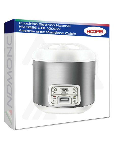 Cuociriso Elettrico Hoomei HM-5336 2.8L 1000W Antiaderente Mantiene Caldo
