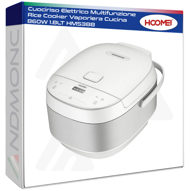 Cuociriso Elettrico Multifunzione Rice Cooker Vaporiera Cucina 860W 1.8LT HM5388