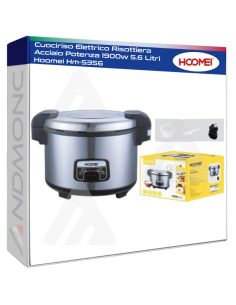 Cuociriso Elettrico Risottiera Acciaio Potenza 1900w 5.6...