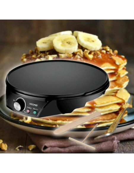 Crepiera Piastra Elettrica per Crepes Piadine Ripiene Dolci Salate 1200W HM-5855
