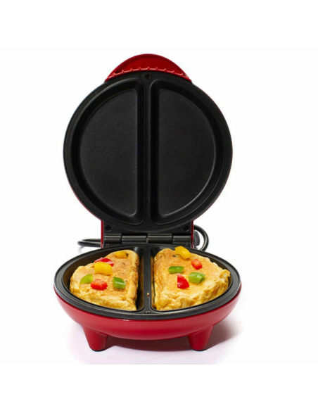 Piastra Elettrica per Omelette Antiaderente 750W con LED di Funzionamento HM5848