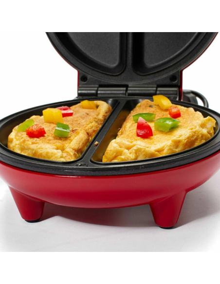 Piastra Elettrica per Omelette Antiaderente 750W con LED di Funzionamento HM5848