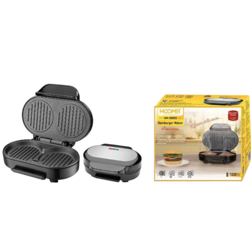 Hoomei HM 5885S Hamburger Maker 1000W Piastre...