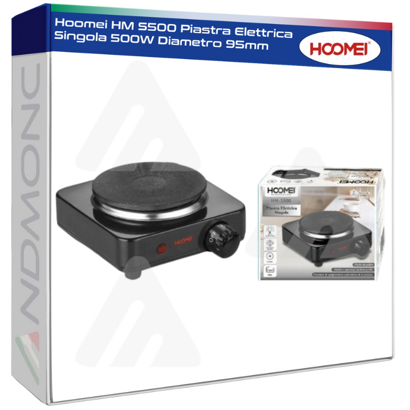 Hoomei HM S500 Piastra Elettrica Singola 500W...
