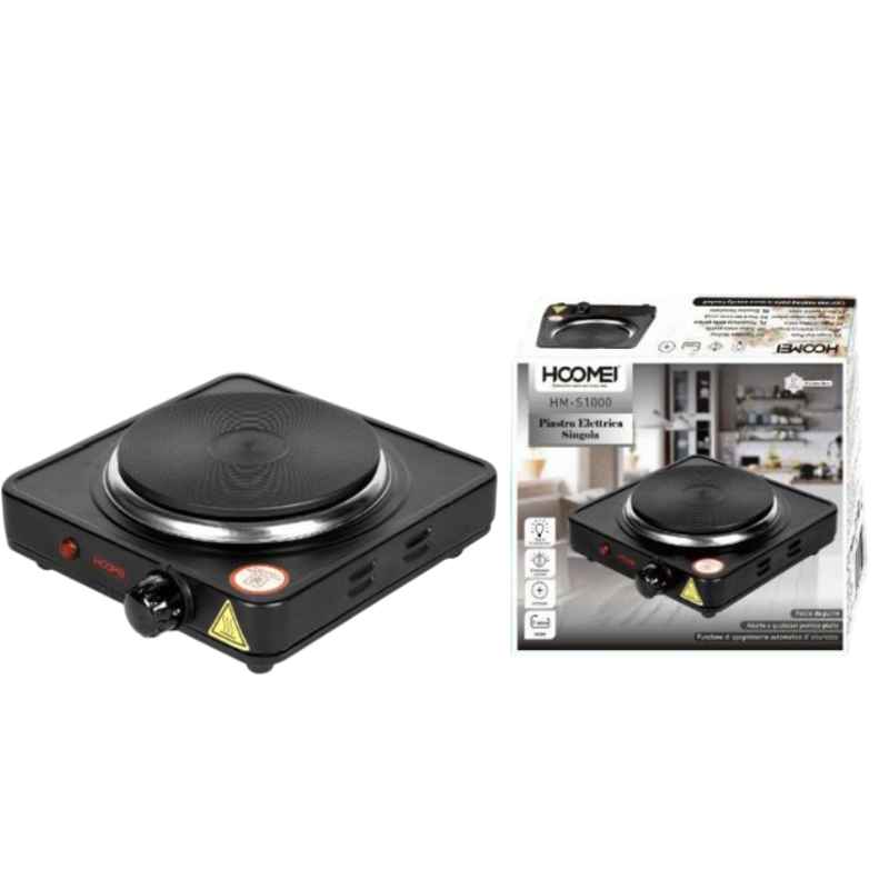 Hoomei HM S1000 Piastra Elettrica Singola 1000W...