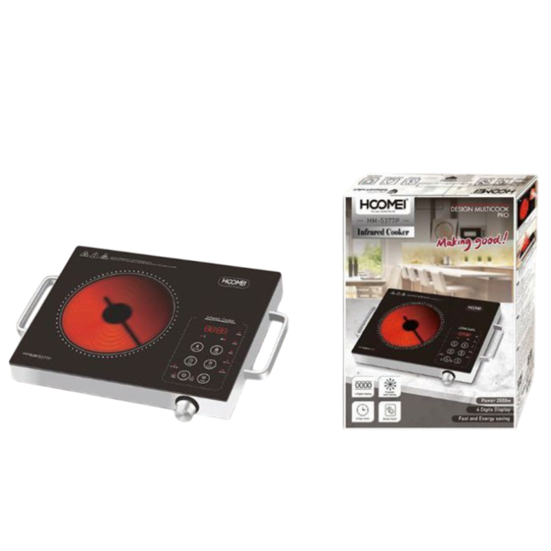 Hoomei HM 5377P Fornello a Infrarossi 2000W 10...