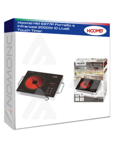 Hoomei HM 5377P Fornello a Infrarossi 2000W 10 Livelli...
