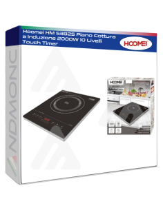 Hoomei HM 5382S Piano Cottura a Induzione 2000W 10...