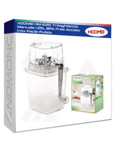 HOOMEI HM-6315 Tritaghiaccio Manuale 1.25L BPA Free...