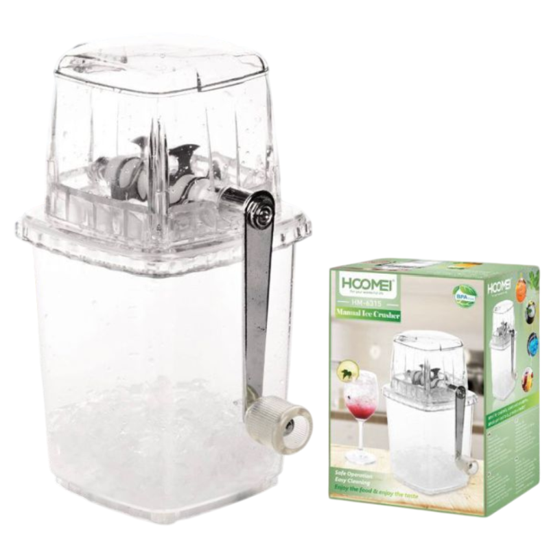 HOOMEI HM-6315 Tritaghiaccio Manuale 1.25L BPA...