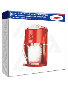 Macchina Tritaghiaccio Elettrica 25W Caraffa da 250Gr...