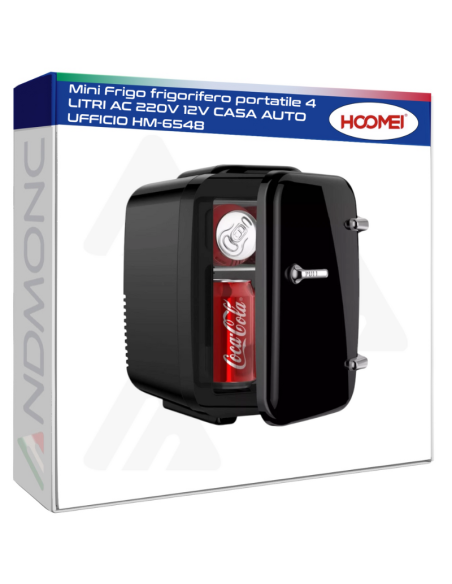 Mini Frigo frigorifero portatile 4 LITRI AC 220V 12V CASA AUTO UFFICIO HM-6548