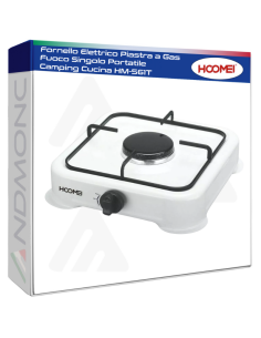 Fornello Elettrico Piastra a Gas Fuoco Singolo Portatile...