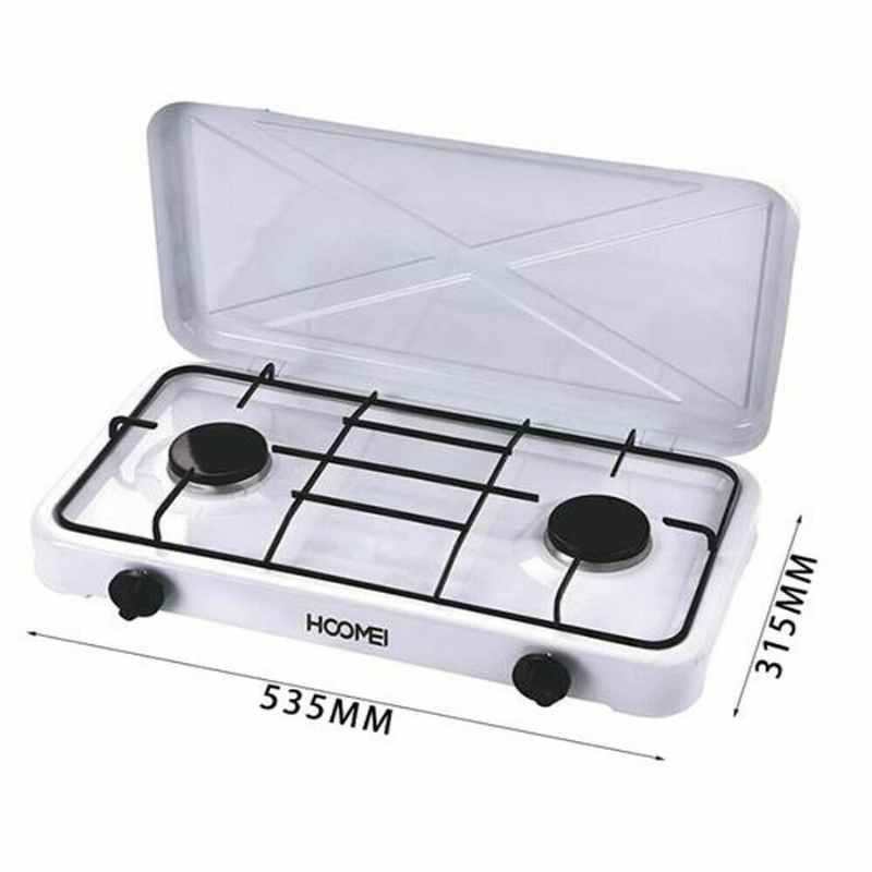 Fornello Elettrico a Gas Doppia Piastra 2...