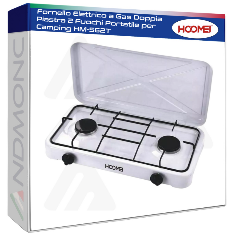 Fornello Elettrico a Gas Doppia Piastra 2...