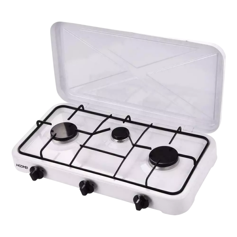 Fornello Elettrico a Gas Piastra Triplo Fuoco...