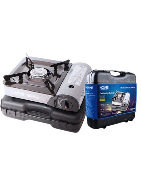 Fornello Gas Butano Portatile Un Fuoco da Campeggio con Valigetta HM-1842