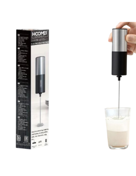 Montalatte Elettrico HOOMEI HM6010S Schiuma Perfetta Bevande Calde Fredde