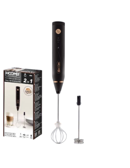 Frullino Montalatte 2 in 1 Frulla Schiuma Per Latte Caffe' Cappuccino Bevande