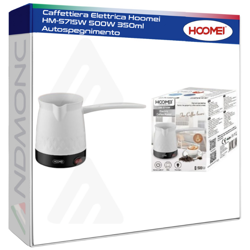 Caffettiera Elettrica Hoomei HM-5715W 500W 350ml Autospegnimento