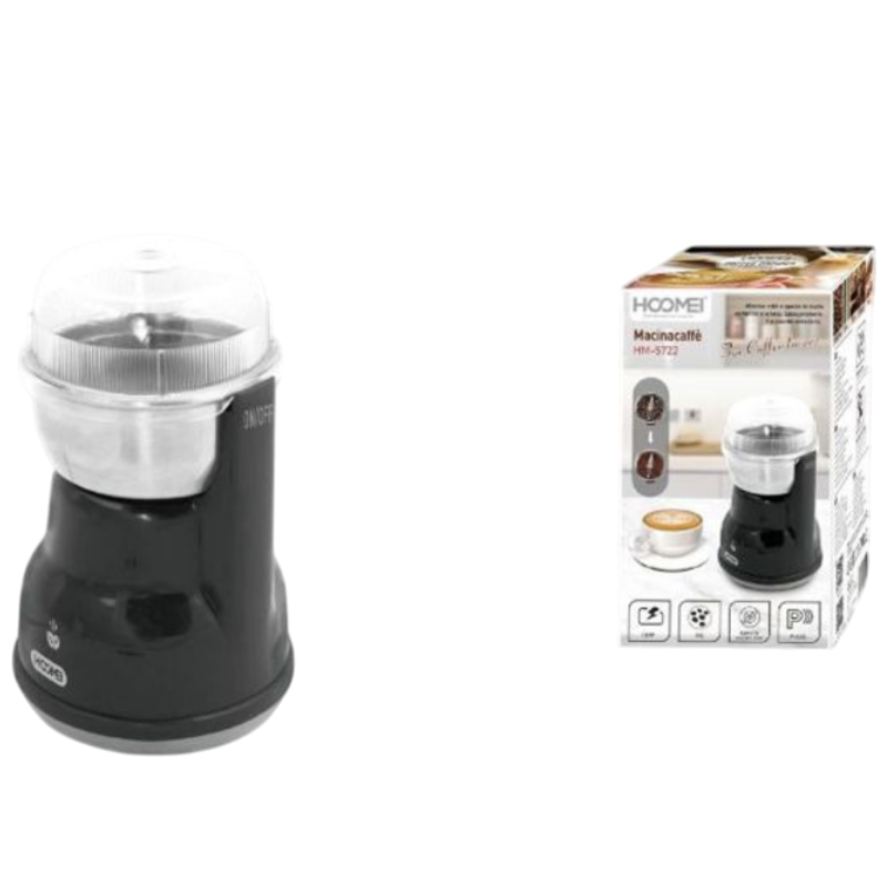 Macinacaffè Elettrico HOOMEI HM5722 180W 50g...