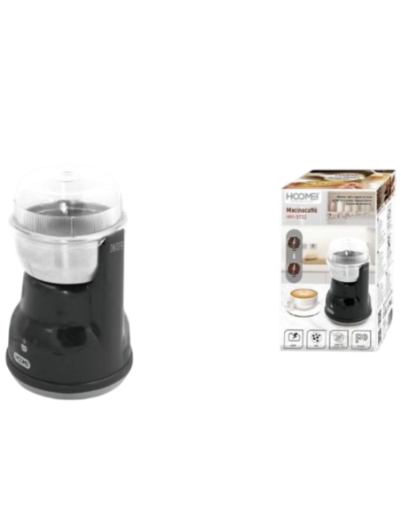 Macinacaffè Elettrico HOOMEI HM5722 180W 50g Lame Acciaio Inox Pulsante