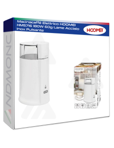 Macinacaffè Elettrico HOOMEI HM5716 180W 60g Lame Acciaio...