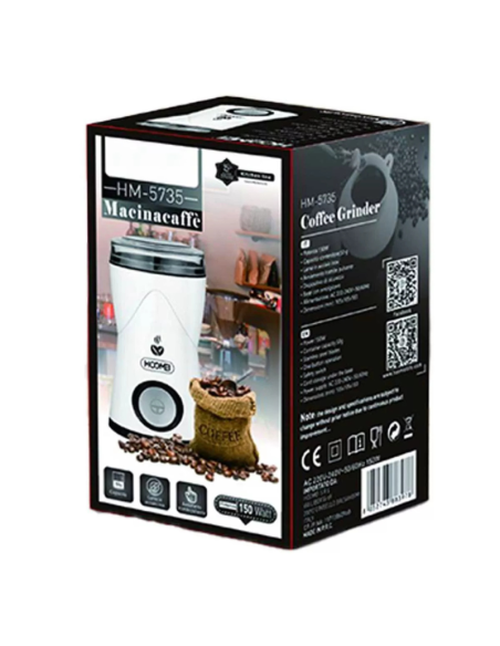Macinacaffe' Serbatoio 50gr 150w Trita Caffe' Espresso A Casa Hoomei Hm-5735