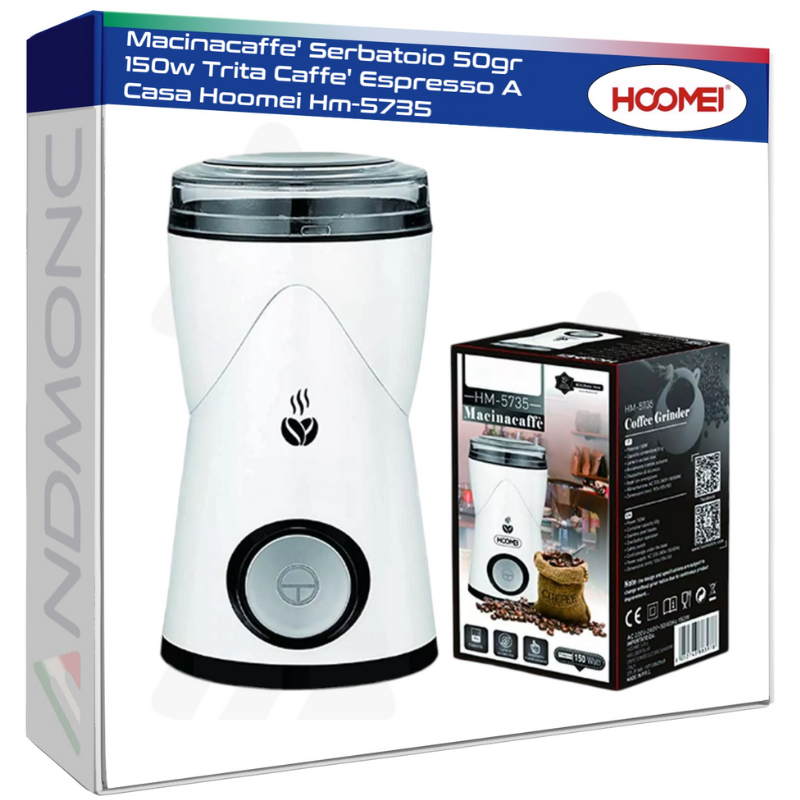 Macinacaffe' Serbatoio 50gr 150w Trita Caffe'...