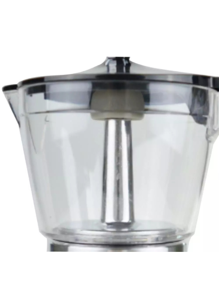 Caffettiera Elettrica Moka 400W Macchina per caffè Macinato per 3 Tazze HM-5710