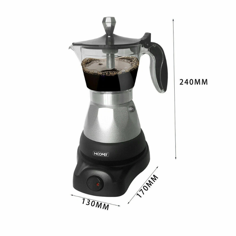 Caffettiera Elettrica Moka 400W Macchina per...