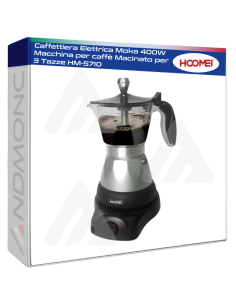 Caffettiera Elettrica Moka 400W Macchina per caffè...