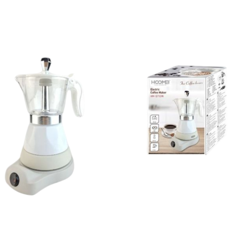 Caffettiera Elettrica Moka 400W Macchina per...