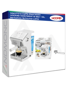 Macchina Caffè Espresso HOOMEI HM5785W 15 Bar 1 6L...