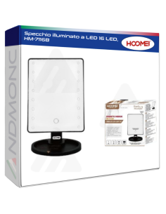 Specchio illuminato a LED 16 LED, HM-7116B