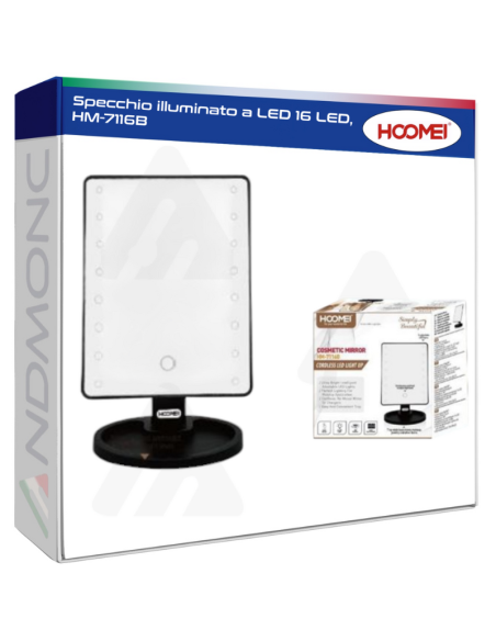 Specchio illuminato a LED 16 LED, HM-7116B