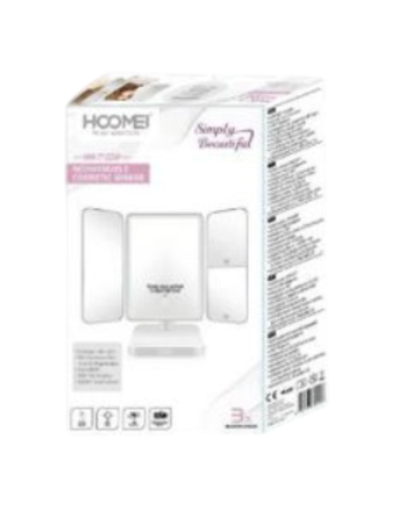 Specchio rimovibile angolo regolabile, HM-7122W LED