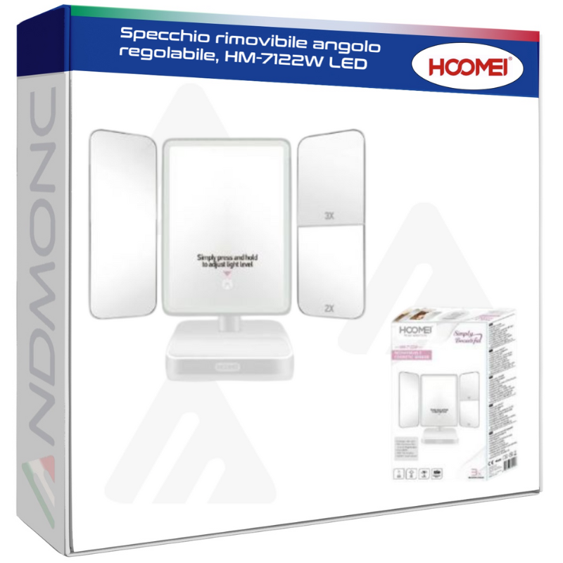 Specchio rimovibile angolo regolabile, HM-7122W LED