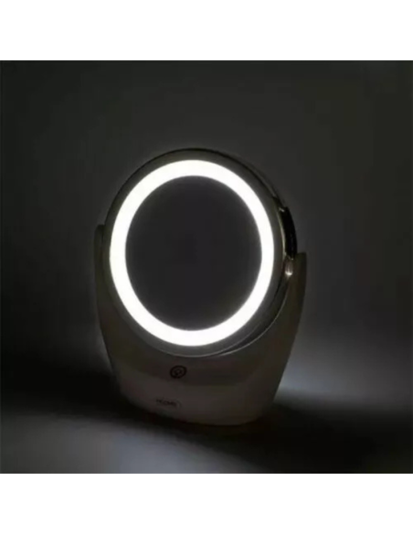 Specchio per Trucco MakeUp Ingrandimento 5X Luce LED Specchio Cosmetico HM-7330