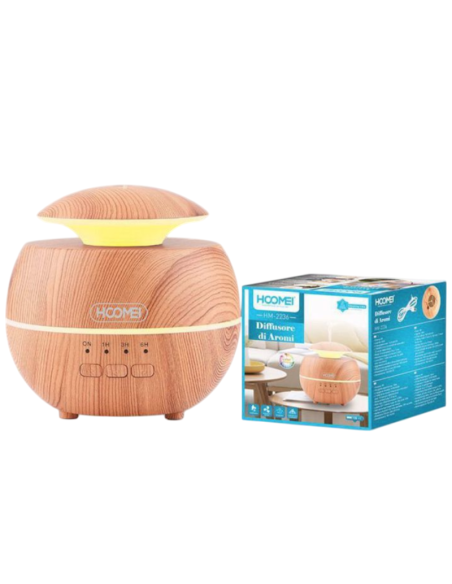 Diffusore Aromi Hoomei HM-2236 130ml LED Colorati 4W 6h Silenzioso USB