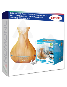 Diffusore Aromi Aromaterapia 7 Led Ultrasuoni...