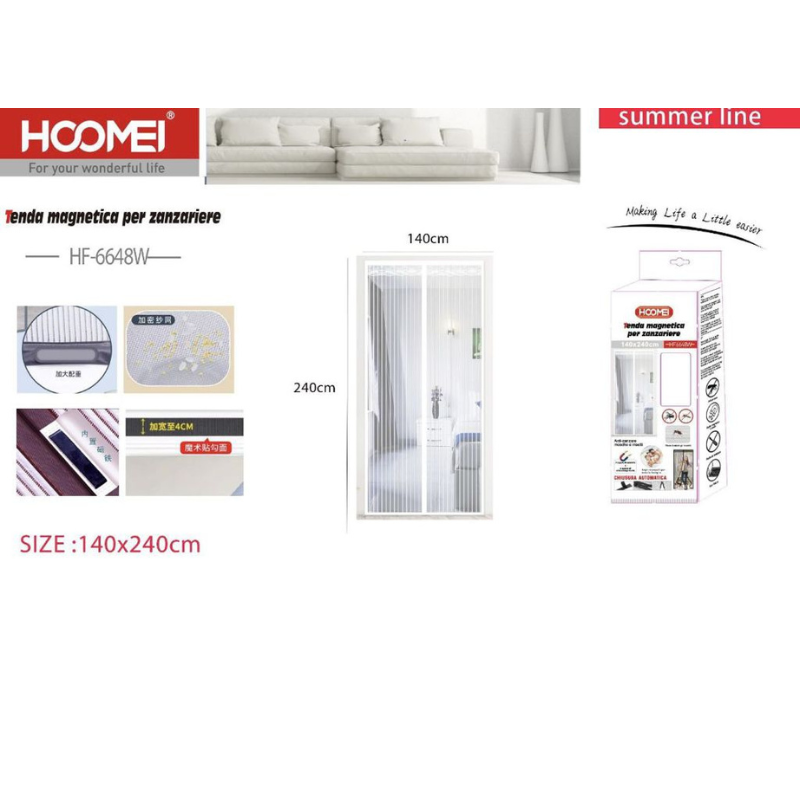 Zanzariera Magnetica 140x240cm HF-6648W