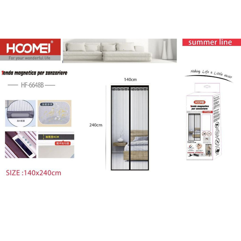 Zanzariera Magnetica 140x240cm HF-6648B