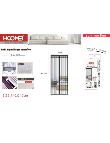 Zanzariera Magnetica 140x240cm HF-6648B