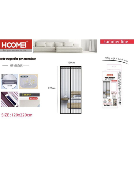 Zanzariera Magnetica 120x220cm HF-6640B