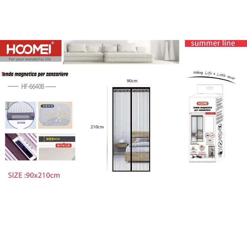Zanzariera Magnetica 90x210cm HF-6640B
