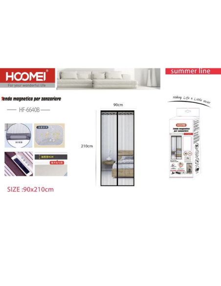 Zanzariera Magnetica 90x210cm HF-6640B