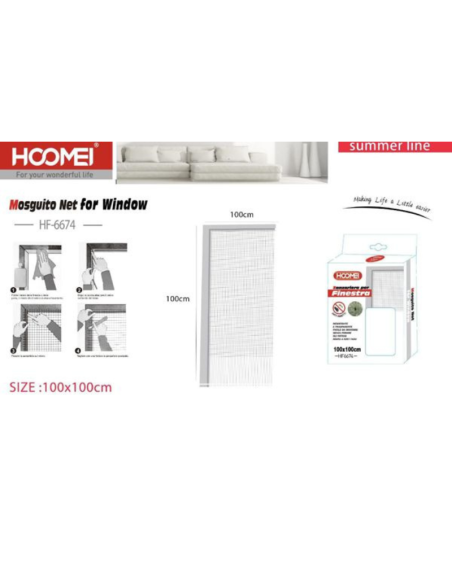 Zanzariera Finestra 100x100cm HF-6674