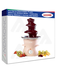 Fontana Cioccolato Fuso Elettrica 500ml 30W - Cascata...
